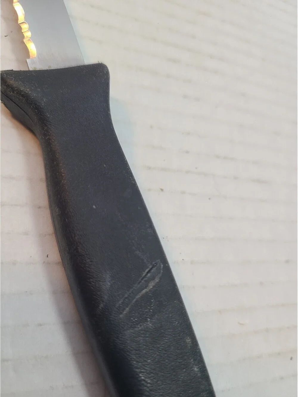 Vintage Tomato Utility Knife Stainless Steel Black Handle 9.5